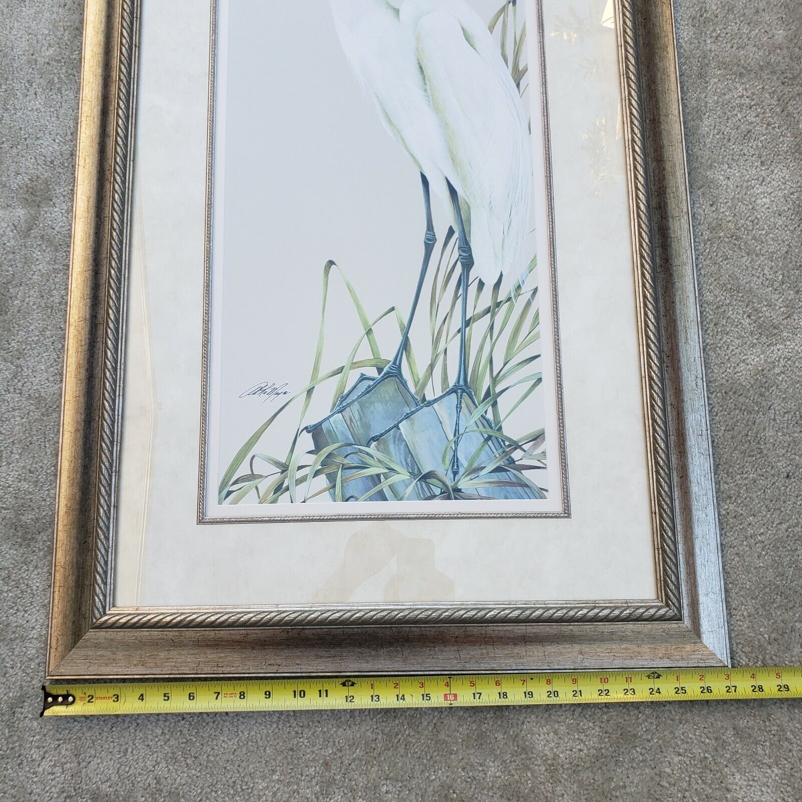 2 Art Lamay Marsh Master & Marsh Beauty Signed Prints Great Blue Heron 27" x 44" Без бренда - фотография #6