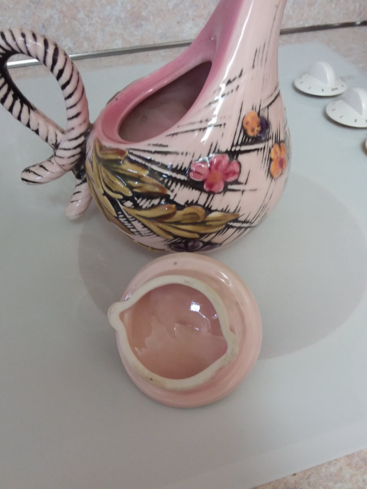 Vintage Hull Art Pottery "Blossom Flite" Tea Pot, Creamer, Sugar, ca. 1955 Hull - фотография #9