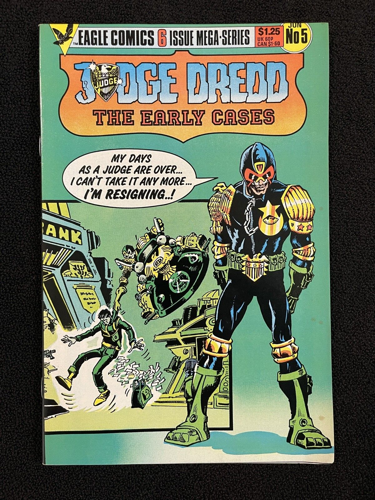 Judge Dredd: The Early Cases #1, 2, 4, 5, 6 (Eagle Comics, 1986) Lot of 5 Books! Без бренда - фотография #5