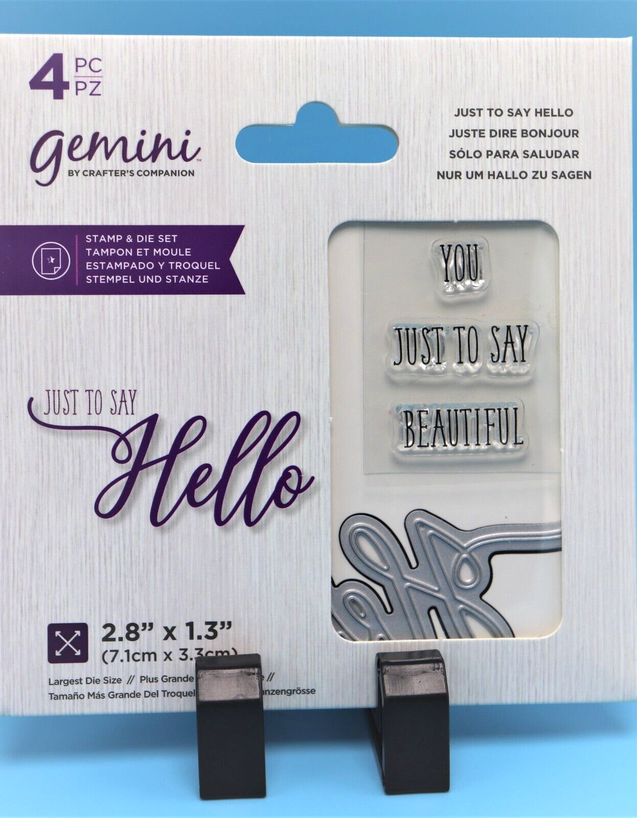 Crafter's Companion Stamp & Die Set Sayings ~ Happy Wish Thankful Hello Special Crafter's Companion - фотография #5