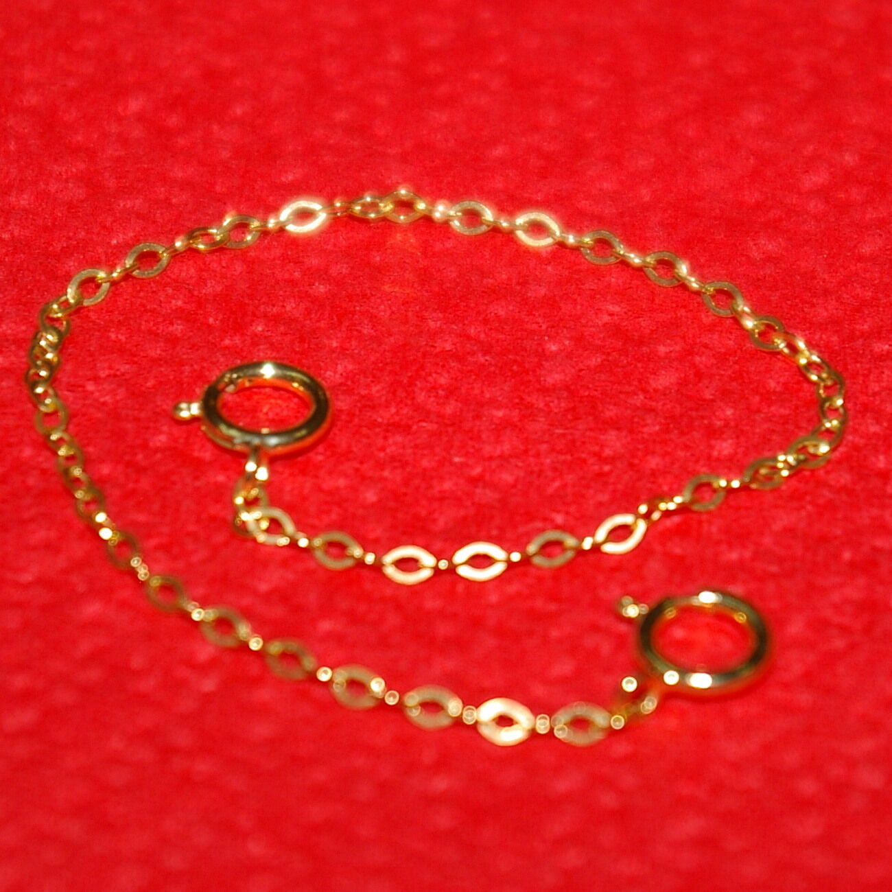 5 pcs 14kt GOLD FILLED 1.5x2mm Flat Cable Chain EXTENDERS with Two Spring Clasps BalliSilver - фотография #10