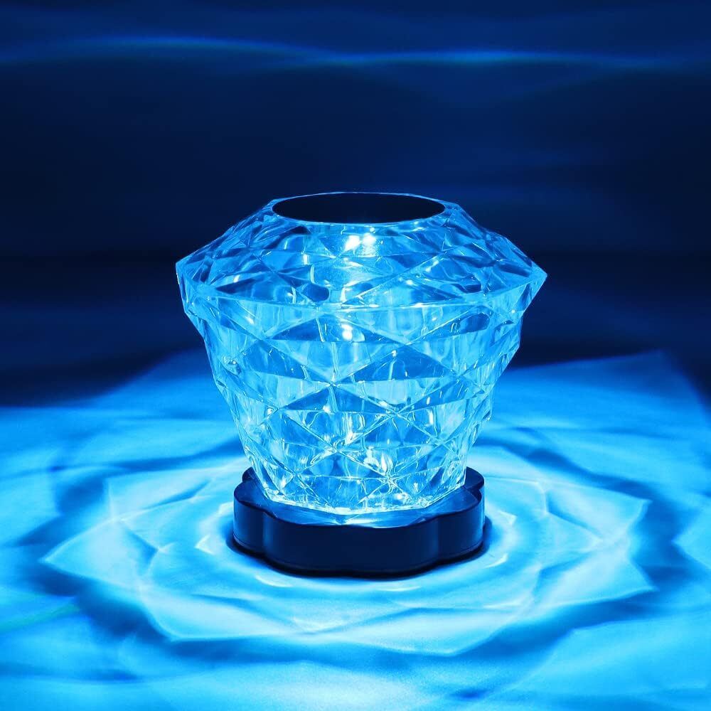 Crystal Lamp 16 Color, Touch Control Rose Table Lamp, Remote Clear  BestYiJo - фотография #8