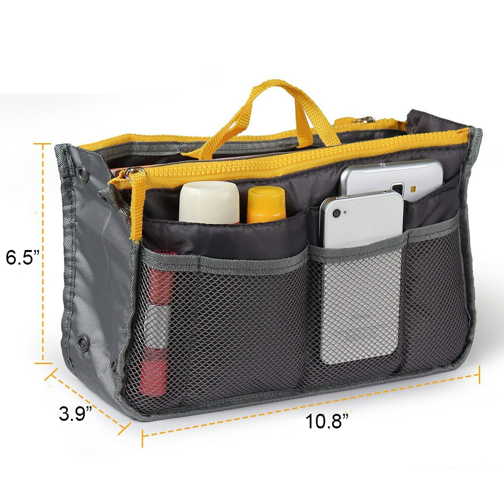 2-Pack Women Travel Insert Handbag Organizer Purse Large Liner Tidy Bag Case Unbranded Does not apply - фотография #2