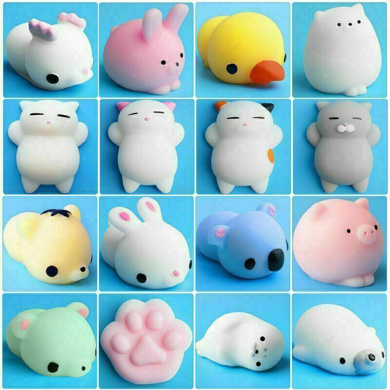 10Pcs Kids Animal Squishies Mochi Kawaii Toys Squeeze Stretch Stress Squishy Unbranded Dose Not Apply - фотография #4