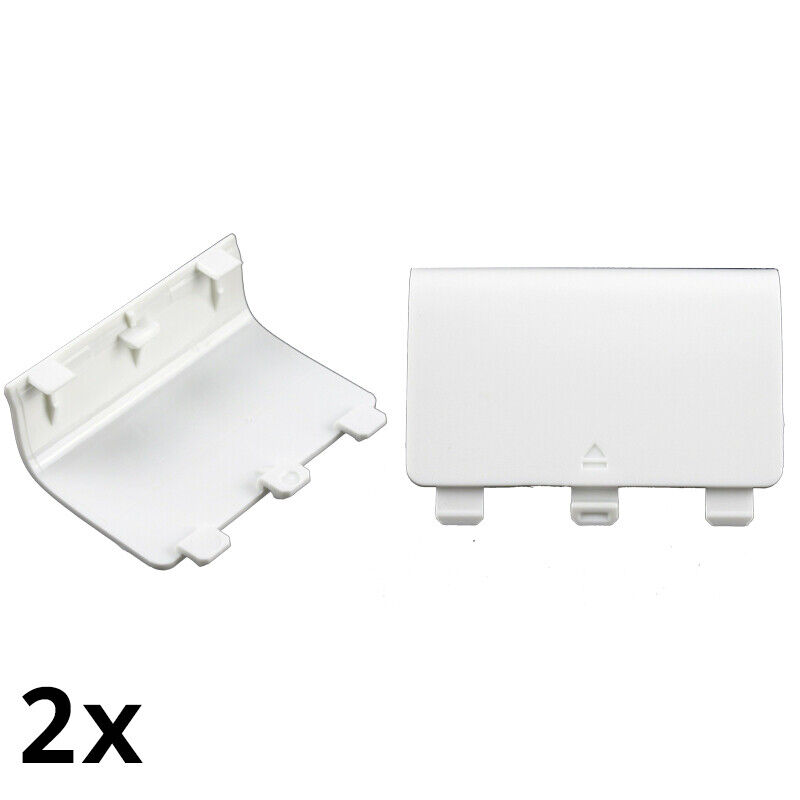 Lot of 2 Battery Cover Lid Shell Door for Xbox One S X 1537 1697 1708 White Unbranded Does not apply