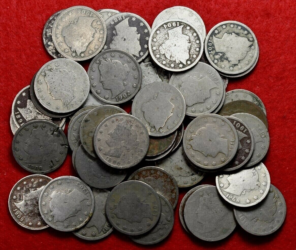 1883-1912D 50 coin Liberty Nickel lot SUPER ROLL #2XXX1883 Без бренда