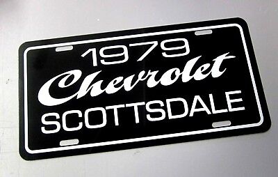 1979 Chevrolet Scottsdale pickup truck license plate tag 79 Chevy C/10 half ton Без бренда Nova super sport - фотография #3