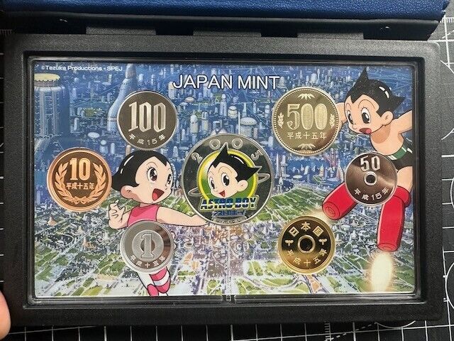 Japan Mint Birth Of Astroboy 2003 Proof Coin Set New In Package US Shipper Без бренда - фотография #3