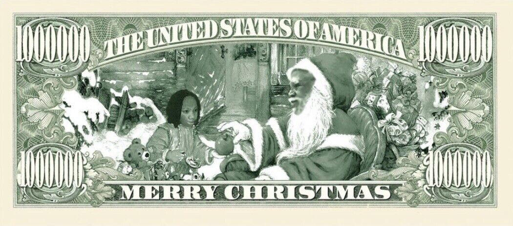Black Lives Christmas Santa 100 Pack Collectible Novelty 1 Million Dollar Bills Без бренда - фотография #3