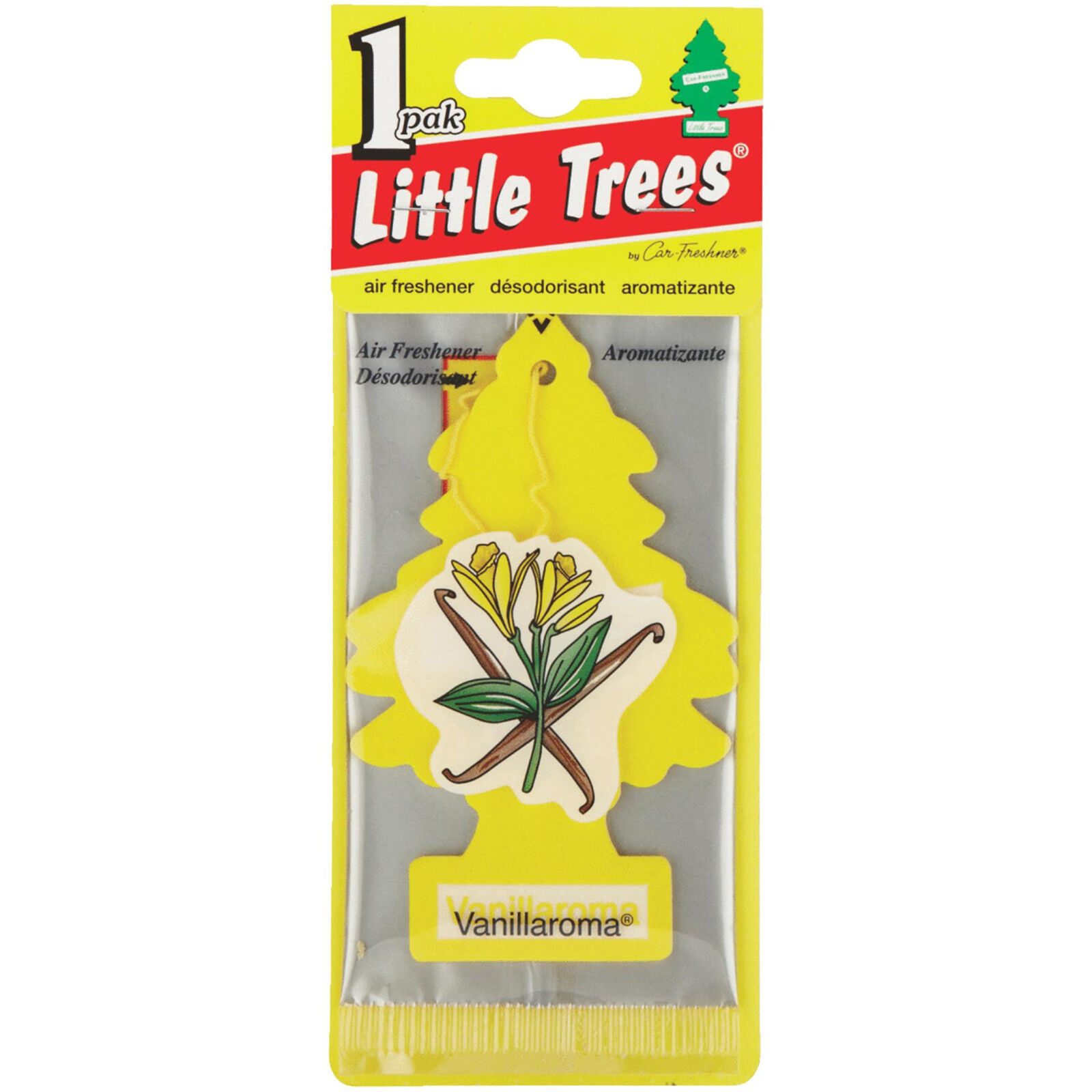  Freshener Vanillaroma  10105 Little Tree Vanilla Aroma  MADE IN USA Pack (24)  Little Trees U1P-10105 - фотография #2