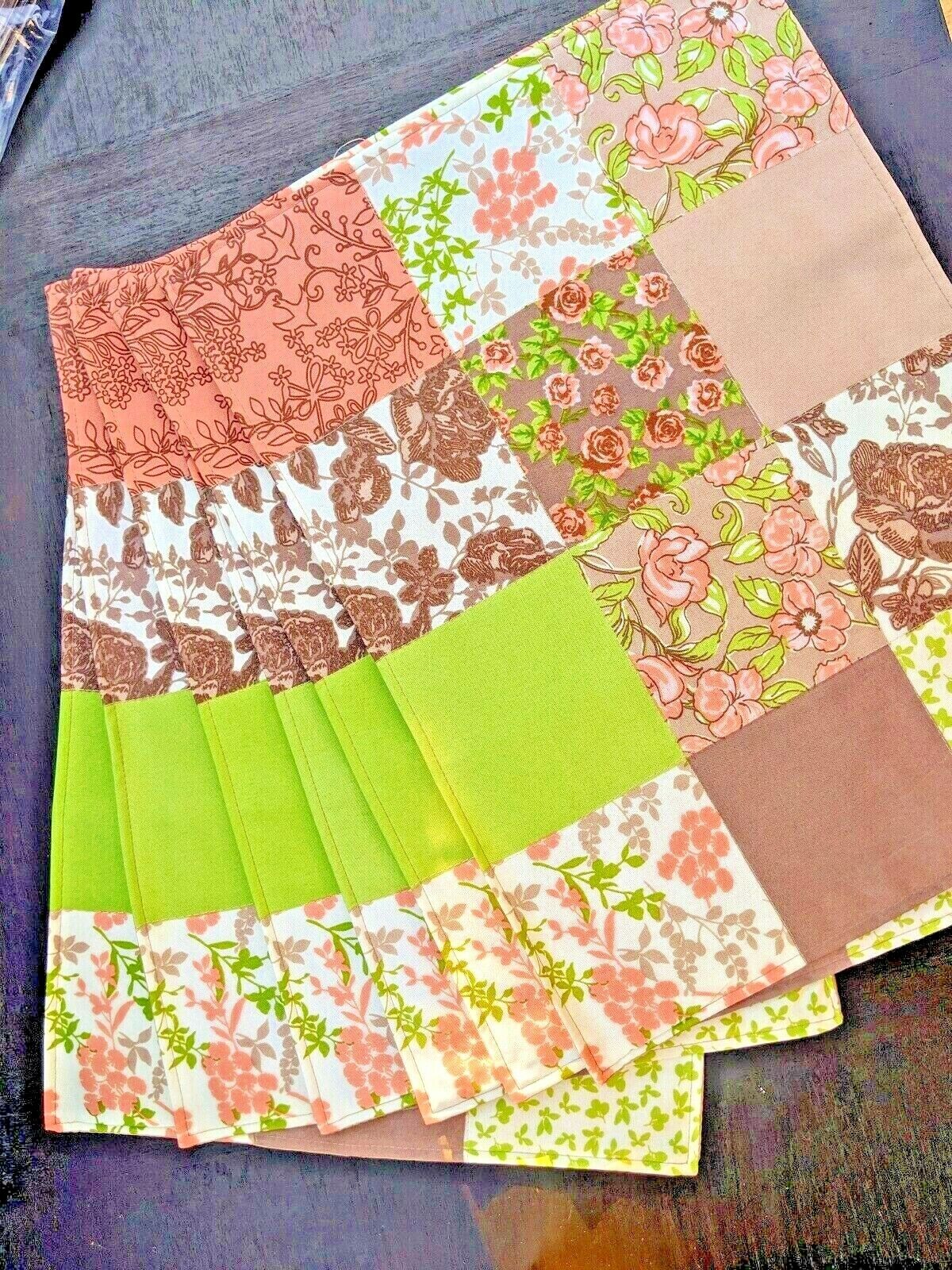 (SET OF 6) MAINSTAYS PATCHWORK QUILT PLACEMATS 13"x18" - Set of Six!! Mainstays ms12-053-531-05