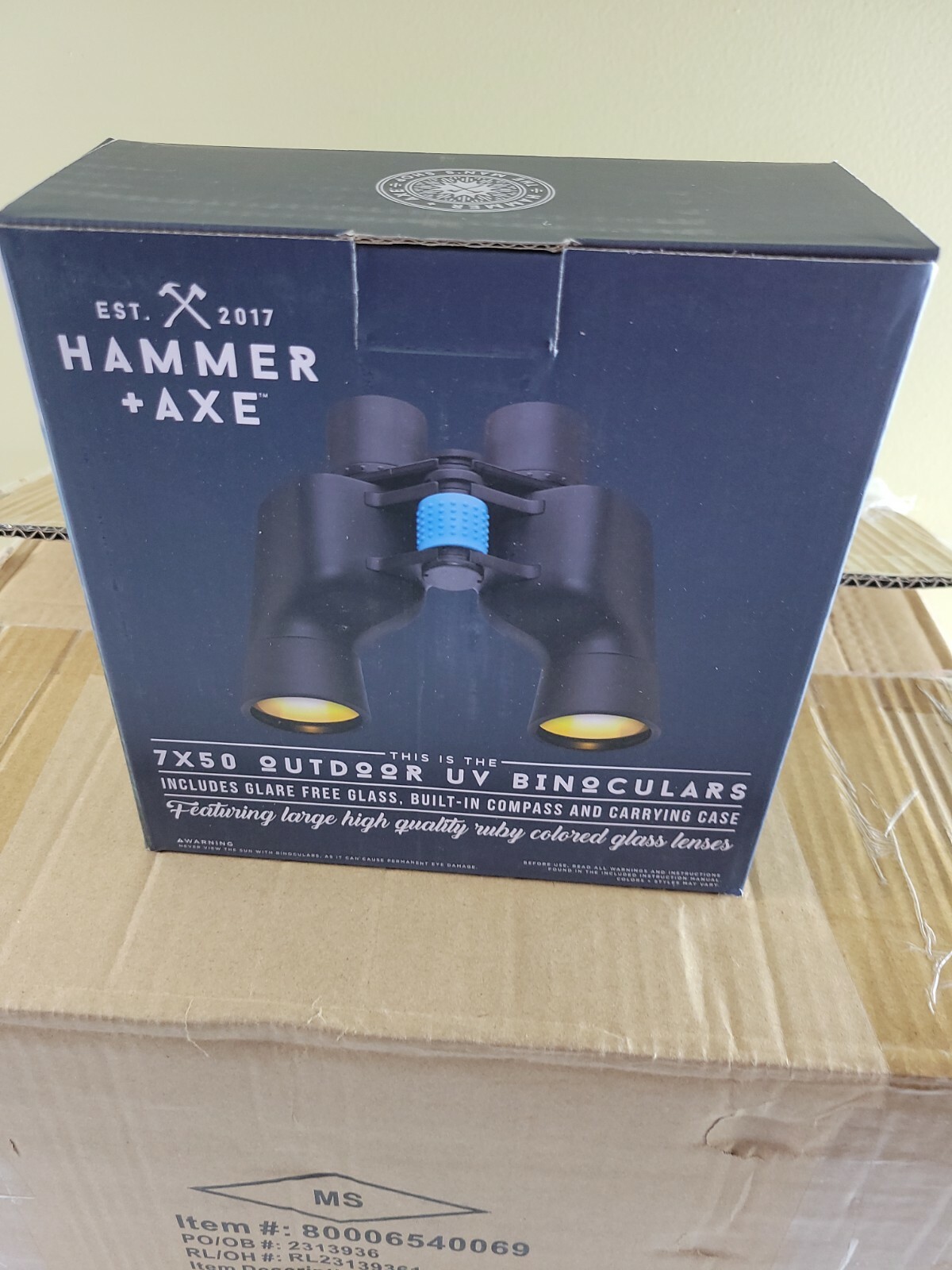 Hammer And Axe 7x50 Power Outdoor UV Binoculars w/ Carrying Case -Lot of 8 Hammer & Axe - фотография #4