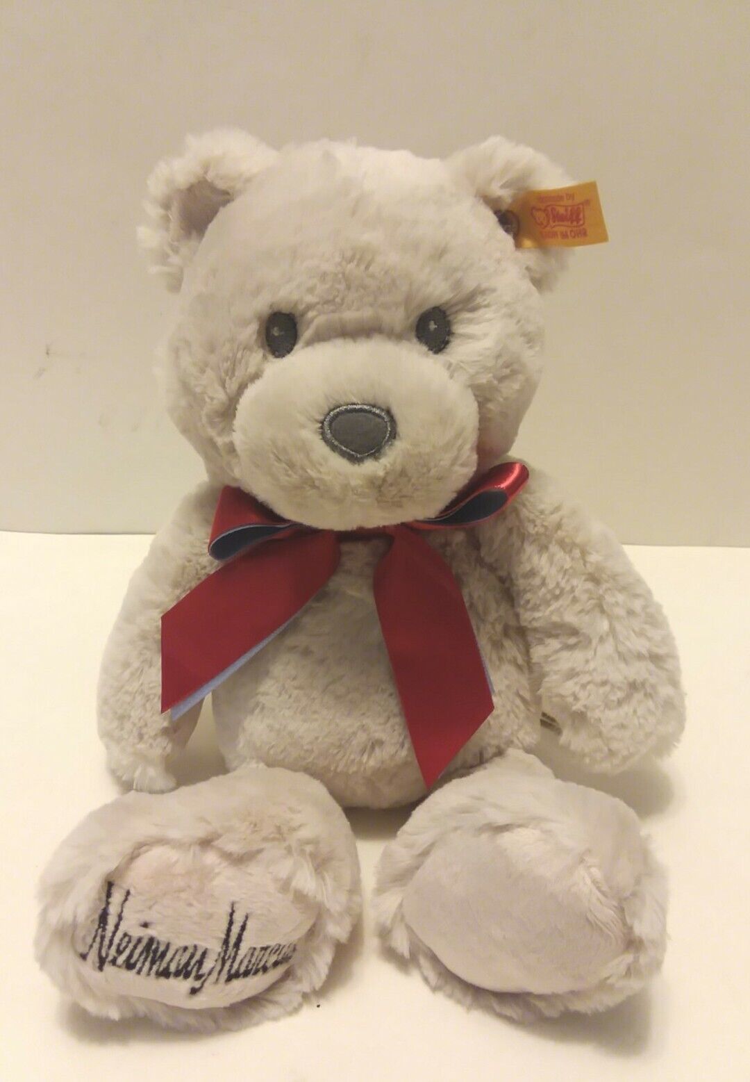 New With Tags Steiff Neiman Marcus Tan the Bear teddy stuffed animal 12” Steiff