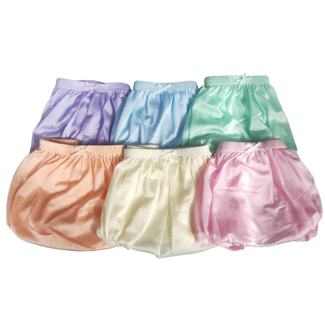 6x Lingerie Soft Nylon Full Brief Panties Women Underwear Size XL VTG Granny New bambam.246 Underwear Size XL VTG Granny - фотография #3