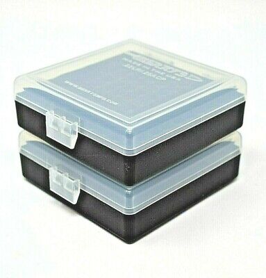 .25 ACP CLEAR-BLACK (2) X 22 lr Ammo Box / Case / Storage 100 Rounds Berry's 22/100 - фотография #3