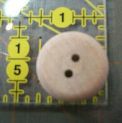 3/4" unfinished wood buttons w/2 holes lot of 12 Unbranded - фотография #2