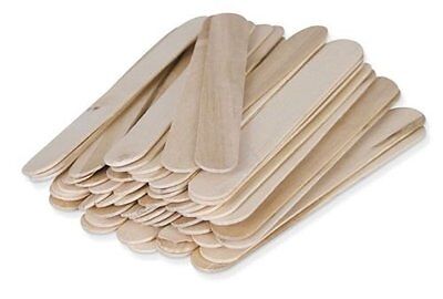 100 Large Waxing Sticks 6" Wax Spatulas Wooden Tongue Depressor (PW2012 x1) Unbranded PW2012 - фотография #2