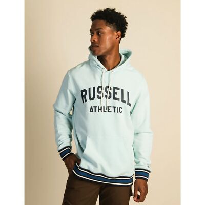 Russell Athletic Varsity Pull Over Hoodie Men's XXXXL Light Blue NWT $80 Russell Athletic