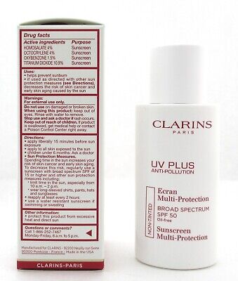 Clarins UV Plus Anti-pollution Sunscreen Multi-protection SPF50 1.6 oz. New Clarins UV Plus Anti-Pollution Sunscreen Multiprotection - фотография #6