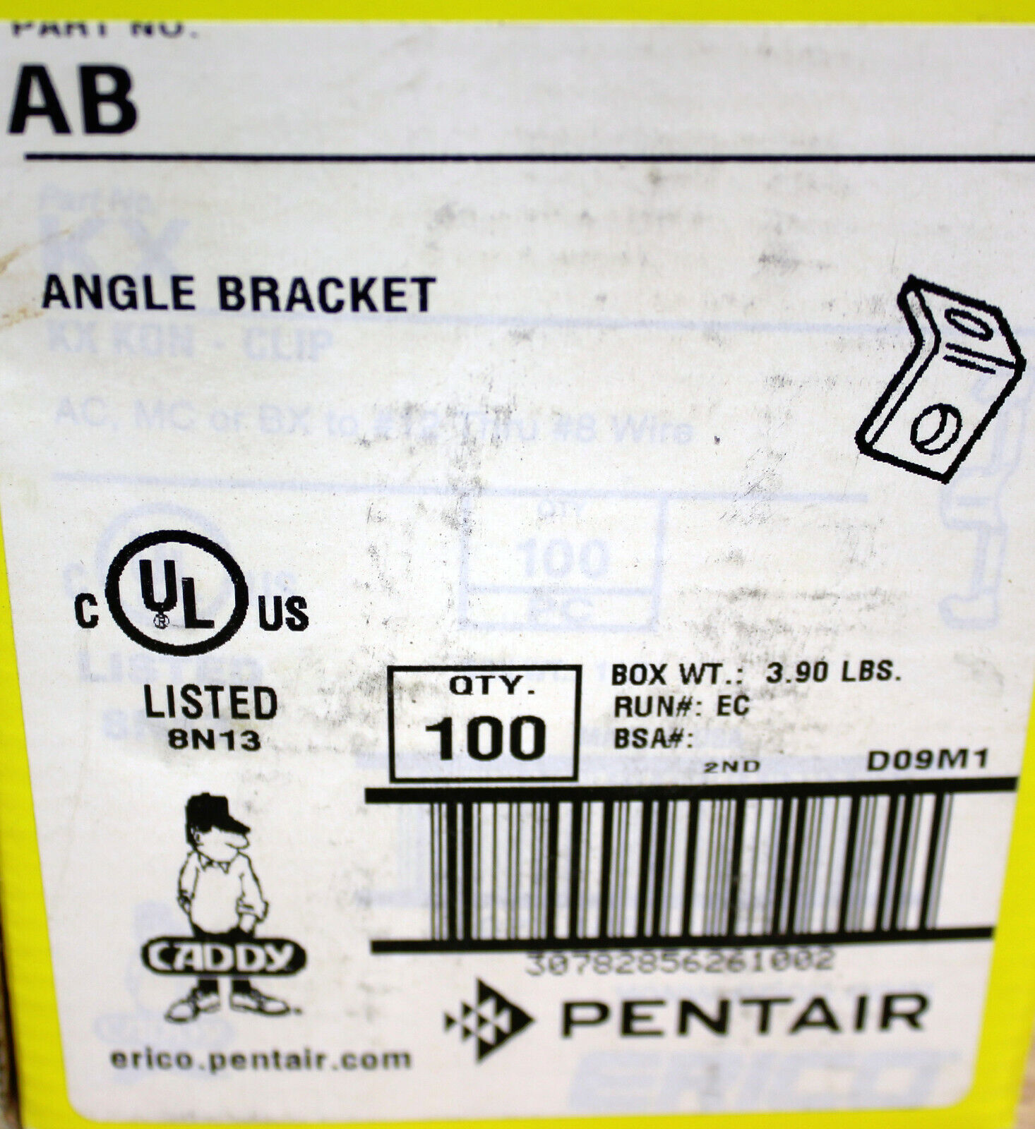 Sealed Box of 100 ERICO/CADDY AB - Angle Bracket CADDY AB