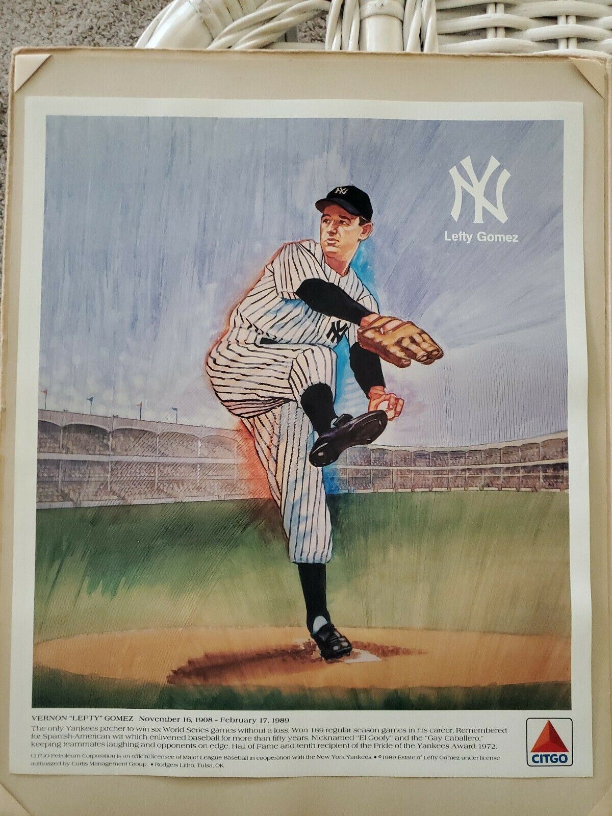 VINTAGE New York YANKEES Citgo ads (4) w #/ BABE RUTH LOU GEHRIG and more! LOT  Без бренда - фотография #4