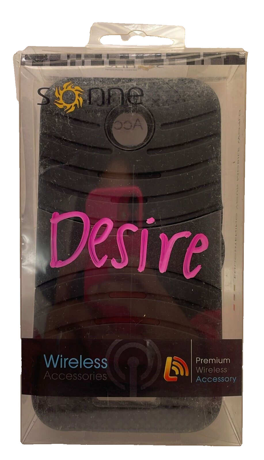 Sonne Premium Case with Kickstand for HTC Desire 510, Black Sonne