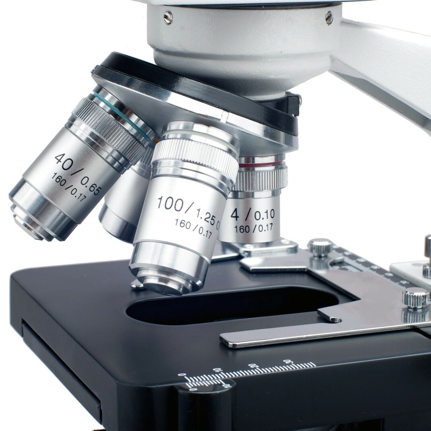 AmScope 40X-2500X Binocular Lab Compound Microscope with 3D Mechanical Stage LED AmScope B020C - фотография #5