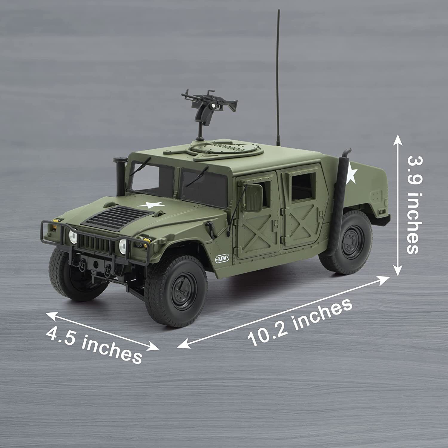 1:18 Hummer H1 Modified Armored Vehicle Alloy Car Model Diecasts Off-road Kids MOCAM Does Not Apply - фотография #6