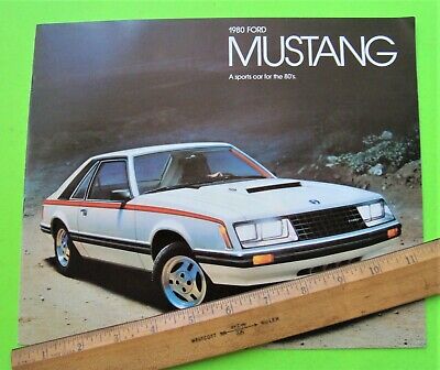 Lot/4 1980 FORD MUSTANG BIG DLX COLOR BROCHURES Ea 20-pg COBRA Mustang Ghia XLNT Без бренда - фотография #6