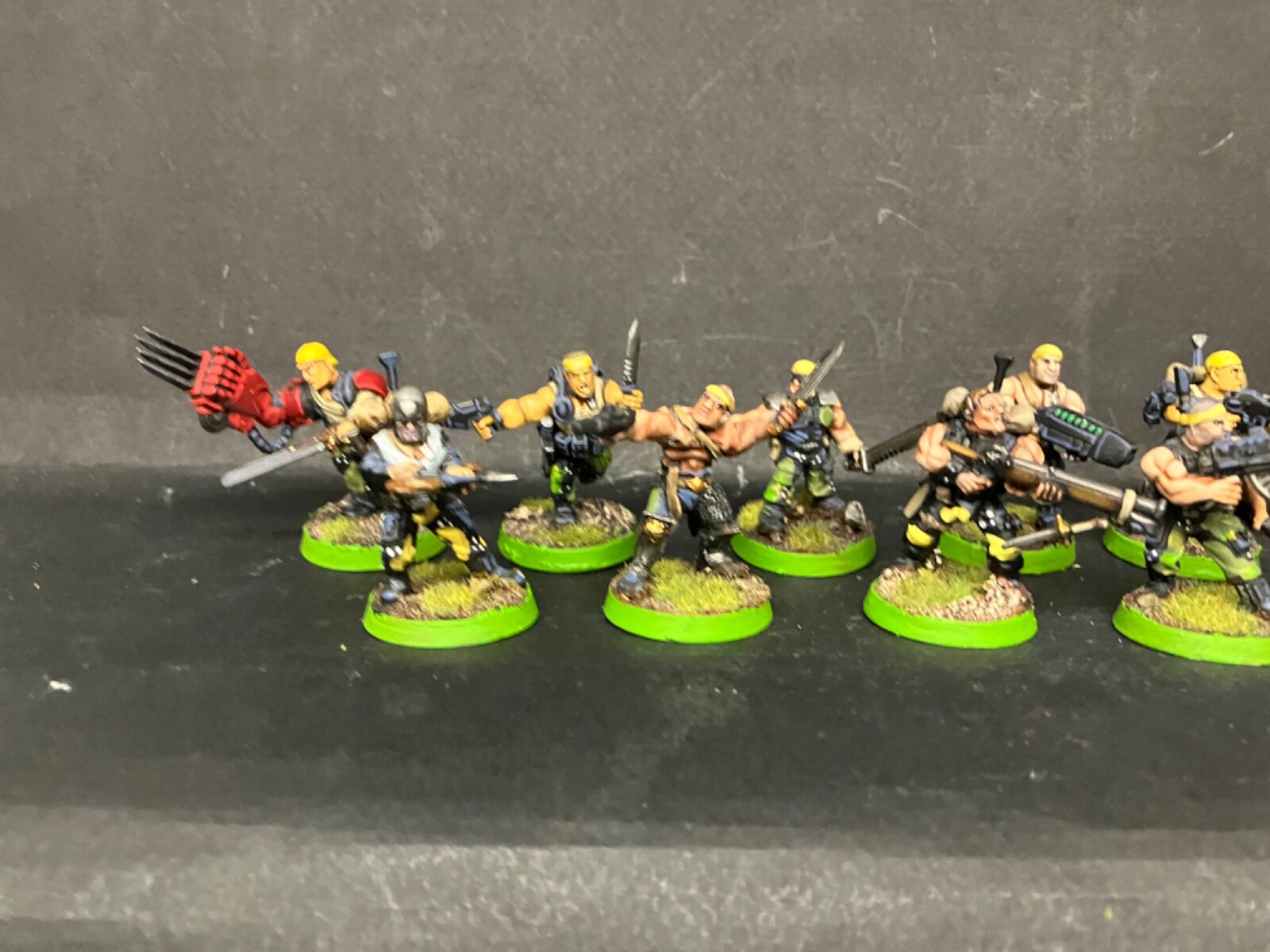 Warhammer 40k CATACHAN JUNGLE FIGHTERS squad Imperial Guard conversions painted Games Workshop - фотография #3