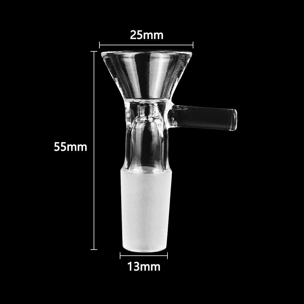 x2Pack 14mm Male Bowl For Glass Bong Water  Hookah Bong Replacement Head Set Unbranded - фотография #2
