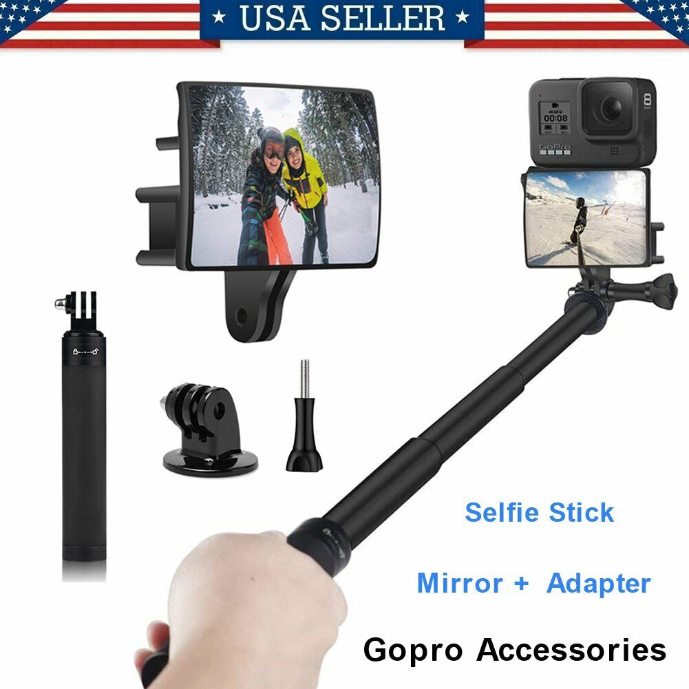 Selfie Stick Hand Grip Extension Pole Flip Screen Mirror for GoPro Hero/Session Unbranded Does Not Apply