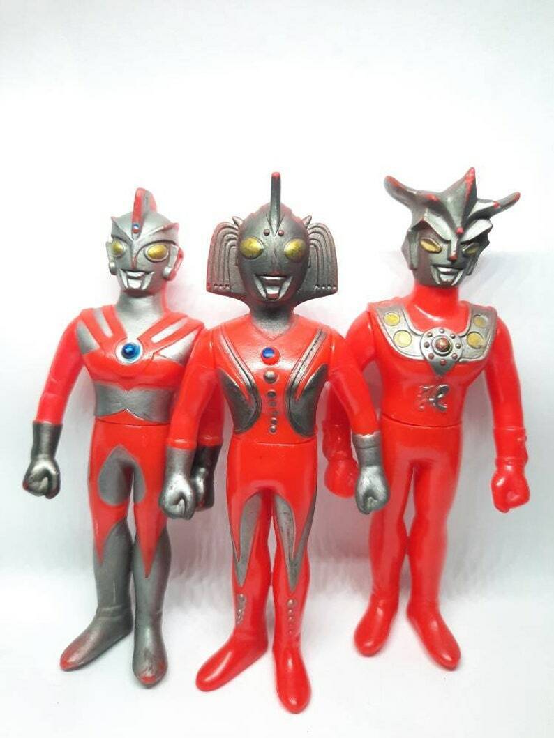Vintage 1970s Popy Kingzaurus Ultraman Ultraman Ace Ultraman Leo Ultramother Set POPY
