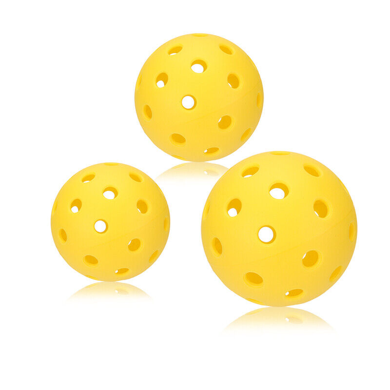 12PCS Fuse Outdoor Pickleball Balls Tournament Pack of 12 Yellow Polymer Ball LINEBA Does Not Apply - фотография #6