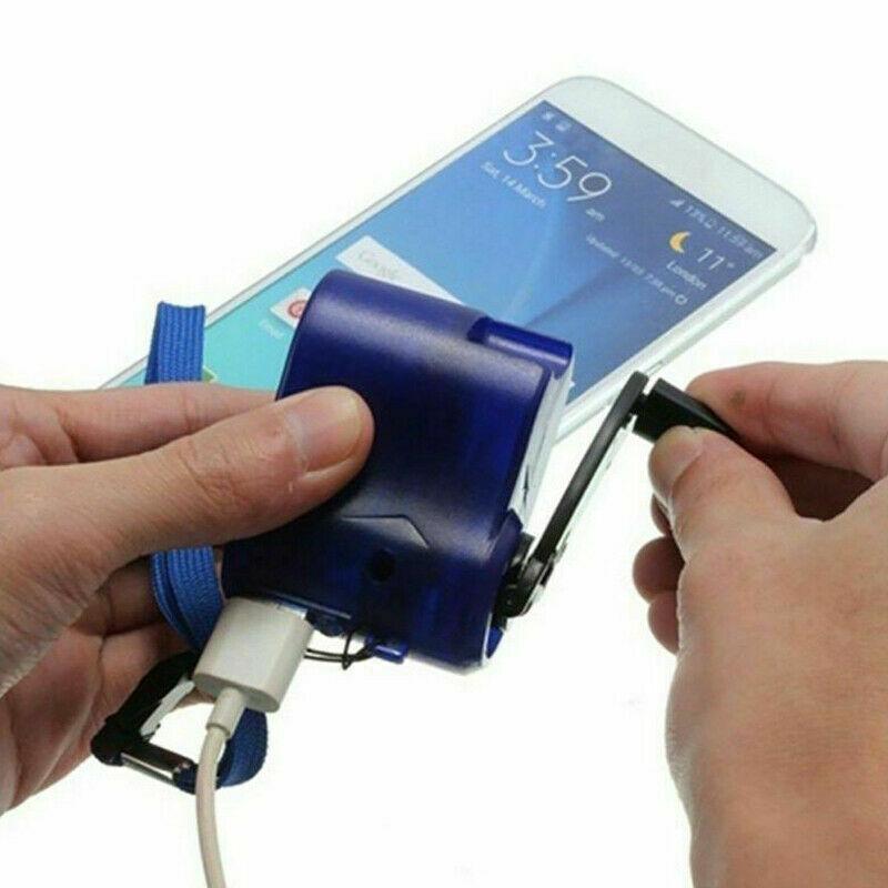 Emergency Hand-Cranking Dynamo Electric Generator USB Charger Mobile Phone MP4 Unbranded Does Not Apply