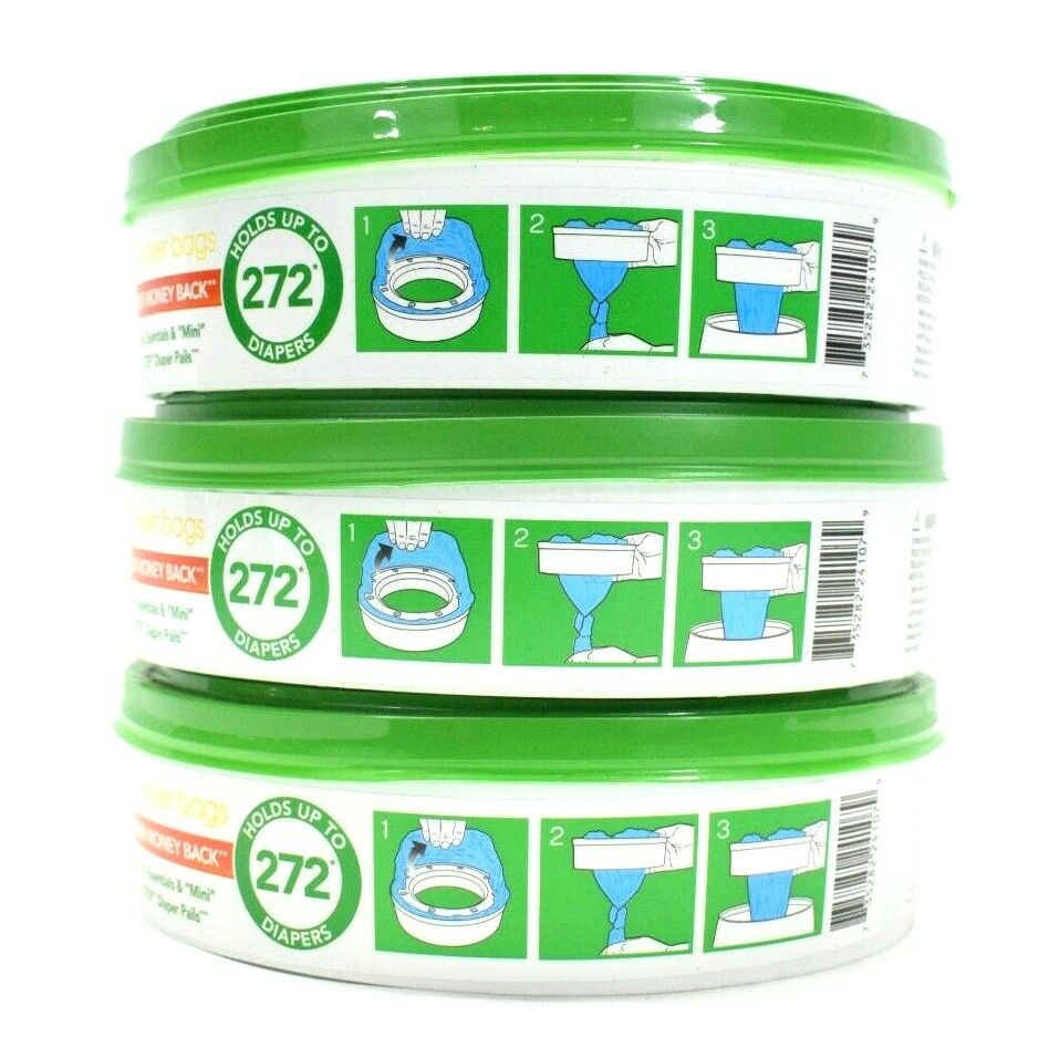 Munchkin 272 Nursery Fresh Diaper Pail Refill, Pack of Three Munchkin 24107 - фотография #2