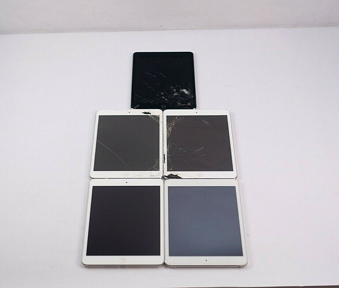 Mixed Apple iPad Mini Tablets for Parts / Repair A1538, A1432, A1489, (Lot of 5) Apple Does Not Apply