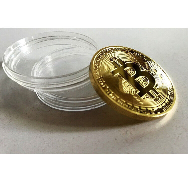 12Pcs Physical Bitcoin Coins Commemorative Gold Plated Bit Coin Collectible US Без бренда - фотография #4