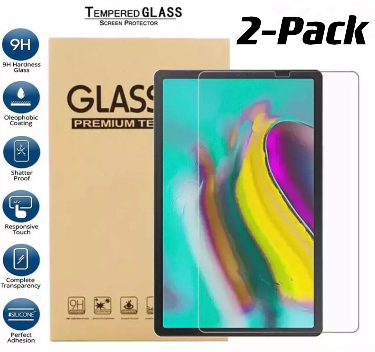 2x Tempered Glass Screen Protector For Samsung Galaxy Tab A7 Lite T225 T220 8.7  Unbranded Does Not Apply