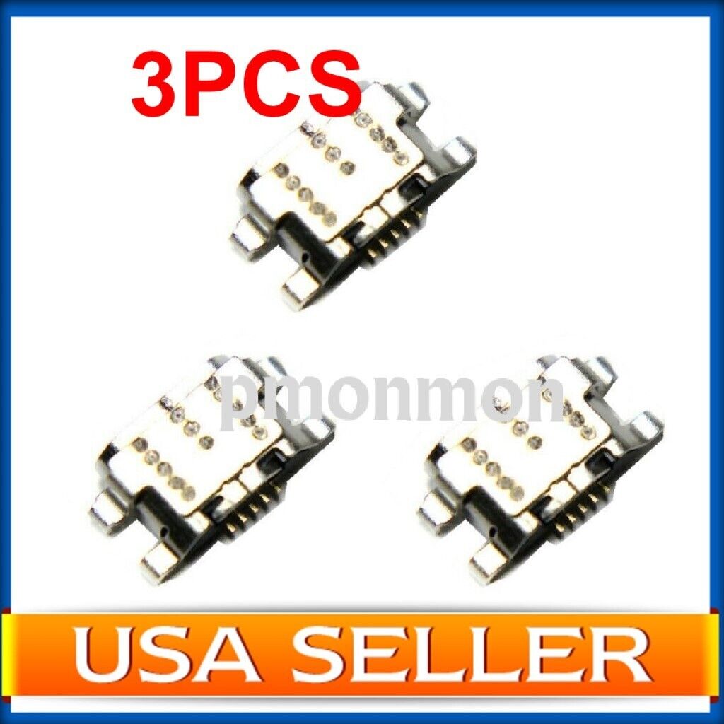3PCS USB Power Jack Charging Port Connector for Amazon Kindle Fire 10 SL056ZE Unbranded/Generic Does not apply