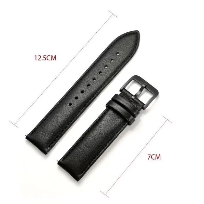 Genuine Leather Watch Band Strap For Samsung Gear S2Classic R732/R735 Black 20MM T-W Does Not Apply
