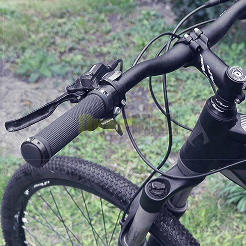 Ergonomic Rubber MTB Mountain Bike Bicycle Handlebar Grips Cycling Lock-On Ends Unbranded Does Not Apply - фотография #7