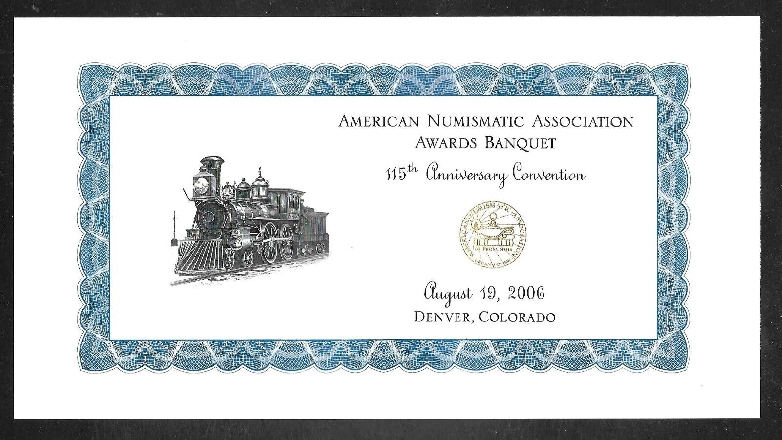 Set/7 - ANA Awards Banquet Engraved Cards - 2000 to 2007 - Unc. Без бренда - фотография #4