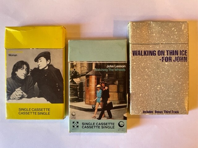RARE - John Lennon Cassingles (Woman, Watching the Wheels, W O T Ice) Без бренда