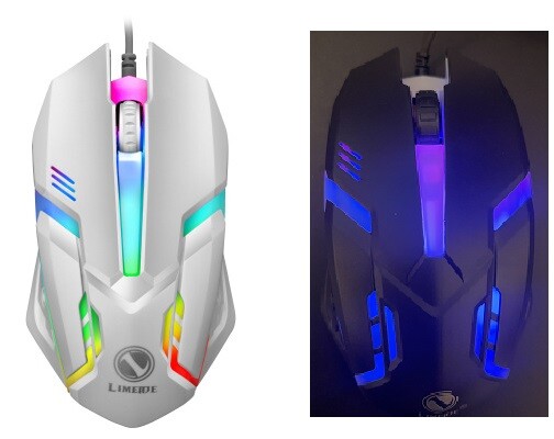 Gaming Keyboard and Mouse Set, Rainbow, Waterproof Keyboard, 1000 DPI Mouse Unbranded - фотография #8