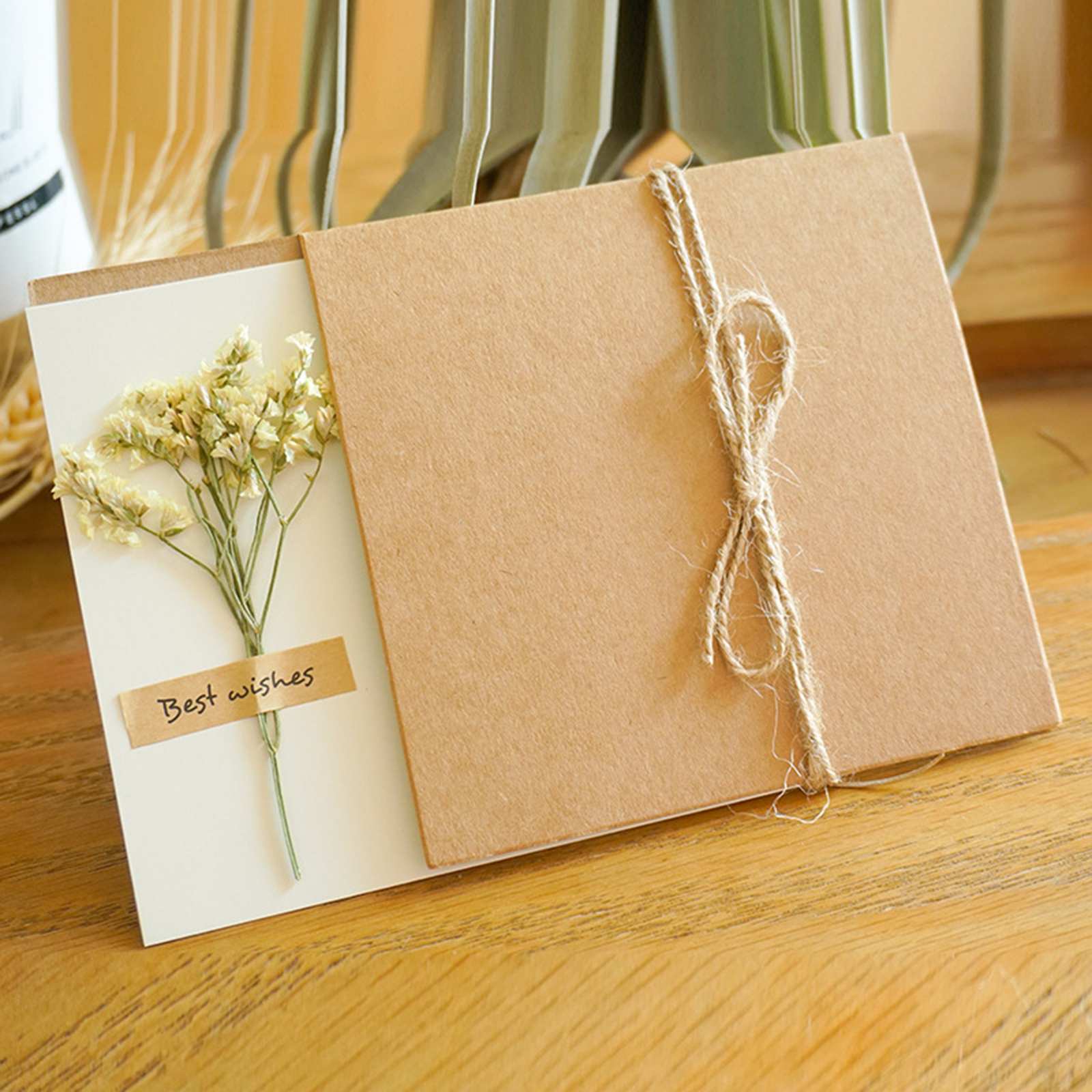 1 Set Valentine's Day Card Eye-catching with Artificial Flower Floral Design Unbranded - фотография #4