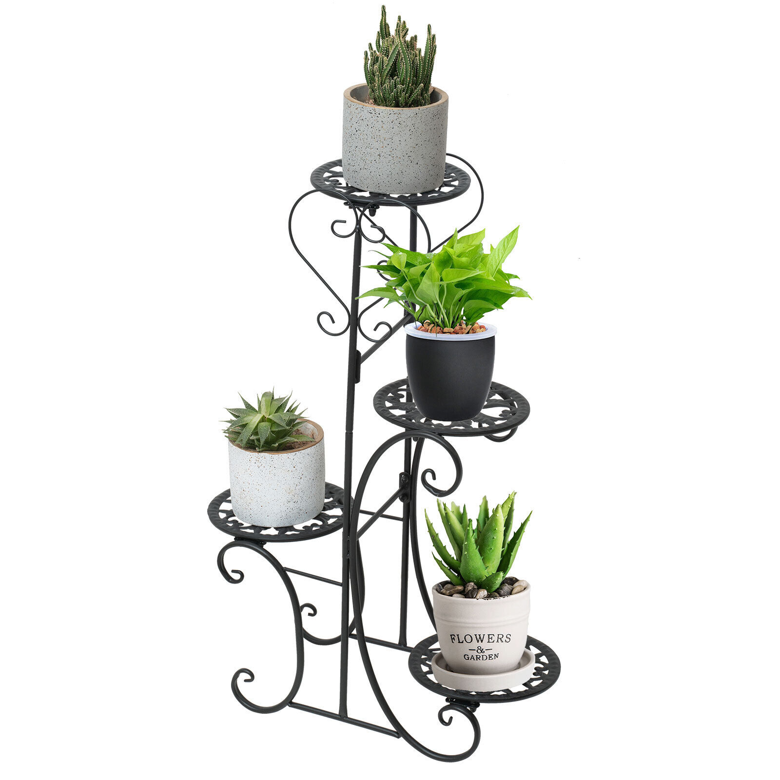 4Tier Metal Flower Pot Stand Plant Display Holder Indoor Balcony Garden Home USA Unbranded Does not apply - фотография #3