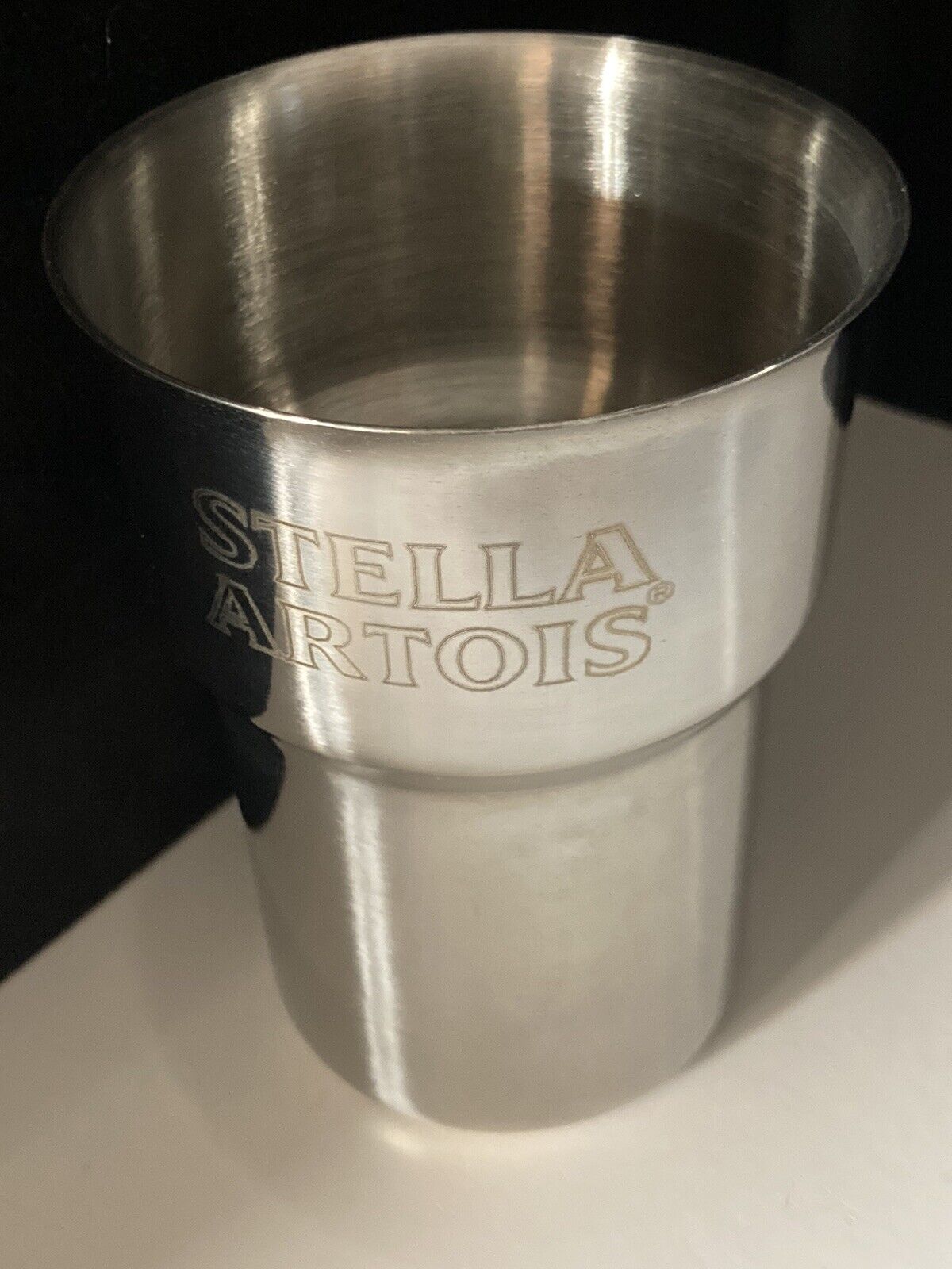 4 NEW Stella Artois Collector Metal Beer Cups For ICE COLD BEER no Tap Handle Stella Artois - фотография #4