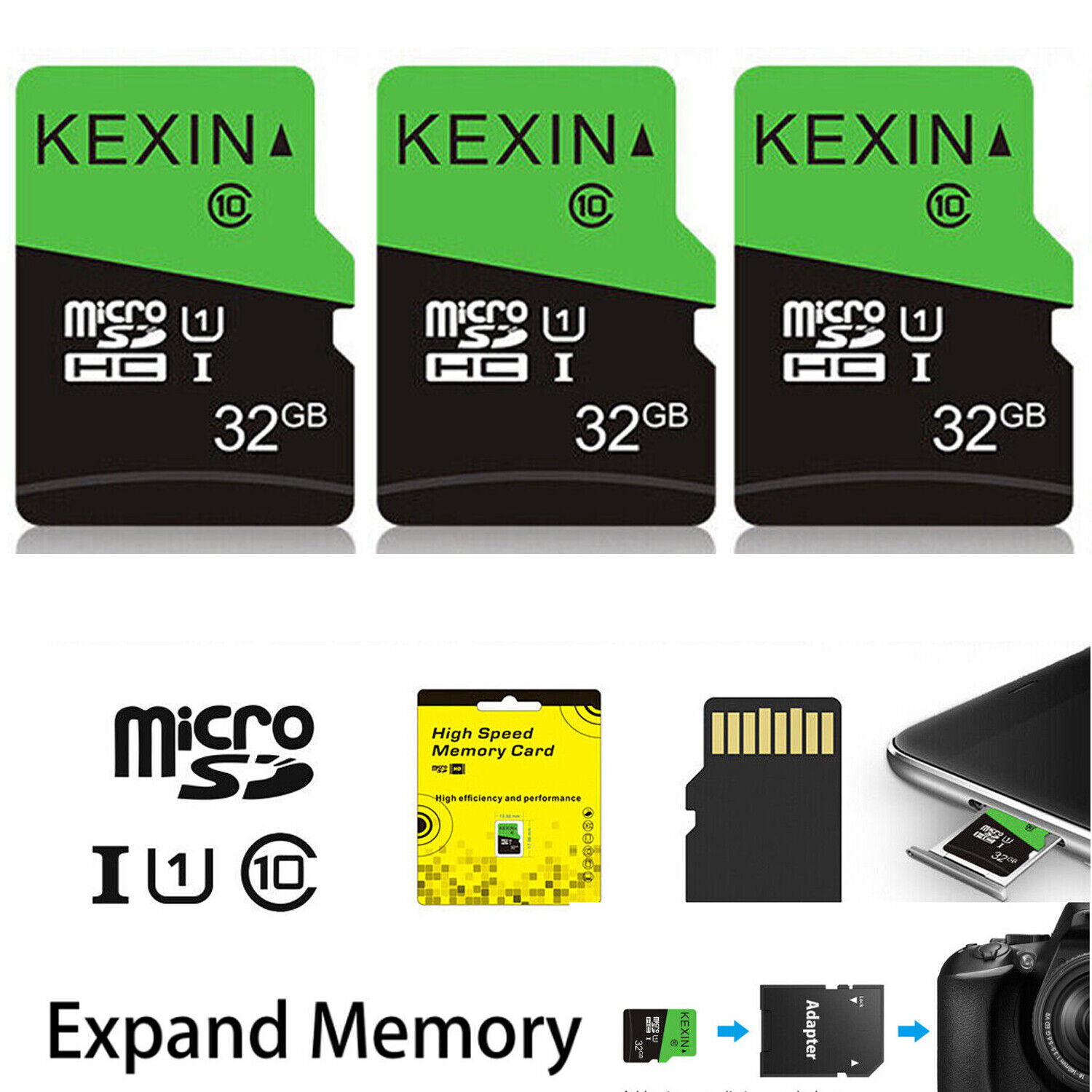 10PCS Lot Micro SD Card Phone TF Card SDHC Class 10 Camera Memory Card Storage Kexin Does Not Apply
