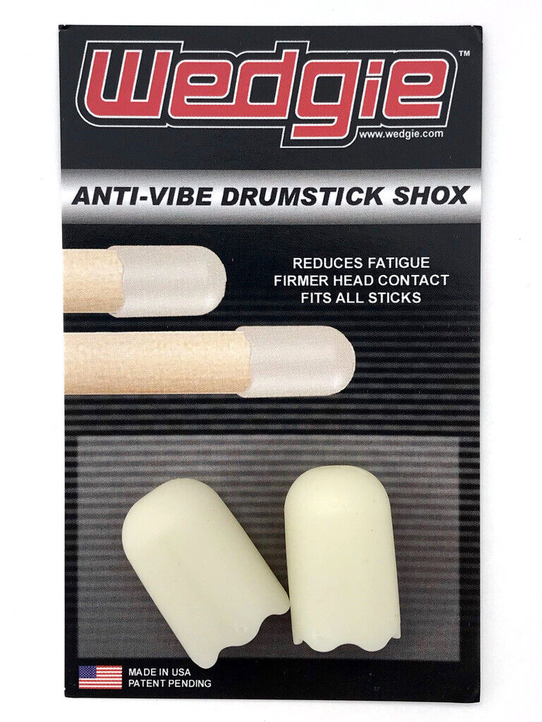  Wedgie Anti-Vibration Drumstick Shoxs | Fits on All Drum Sticks | 2 pack Wedgie WDS001